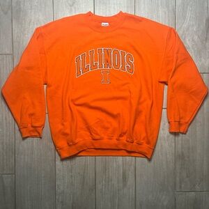 University of Illinois orange sweater size XL